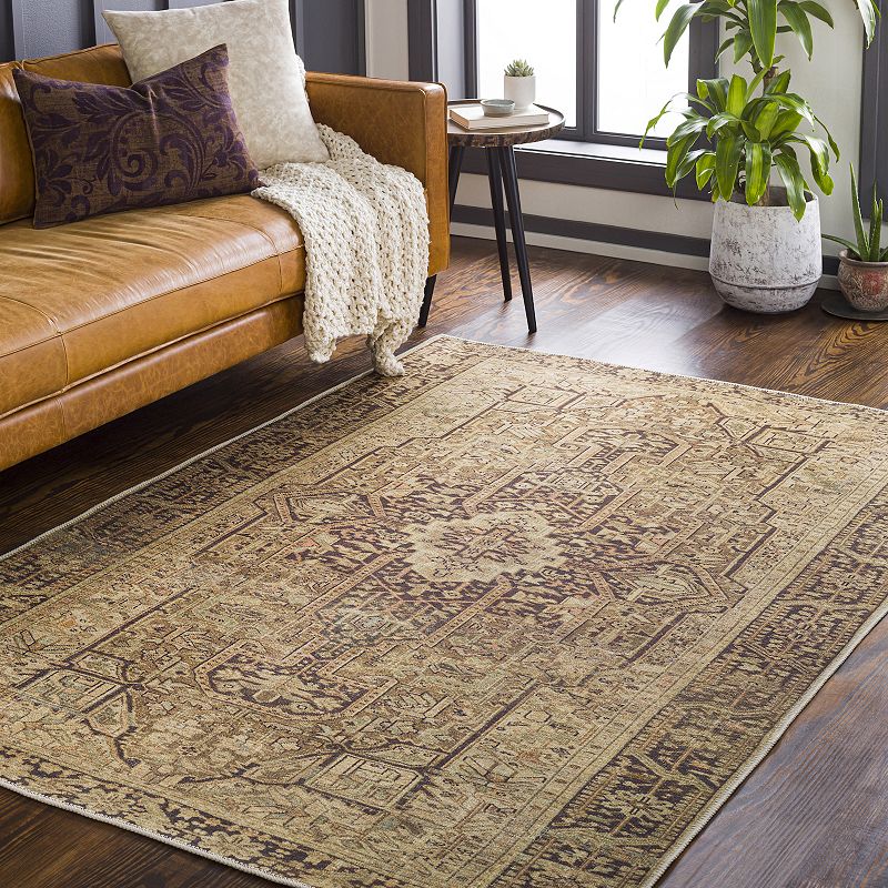 Decor 140 Abra Traditional Washable Area Rug