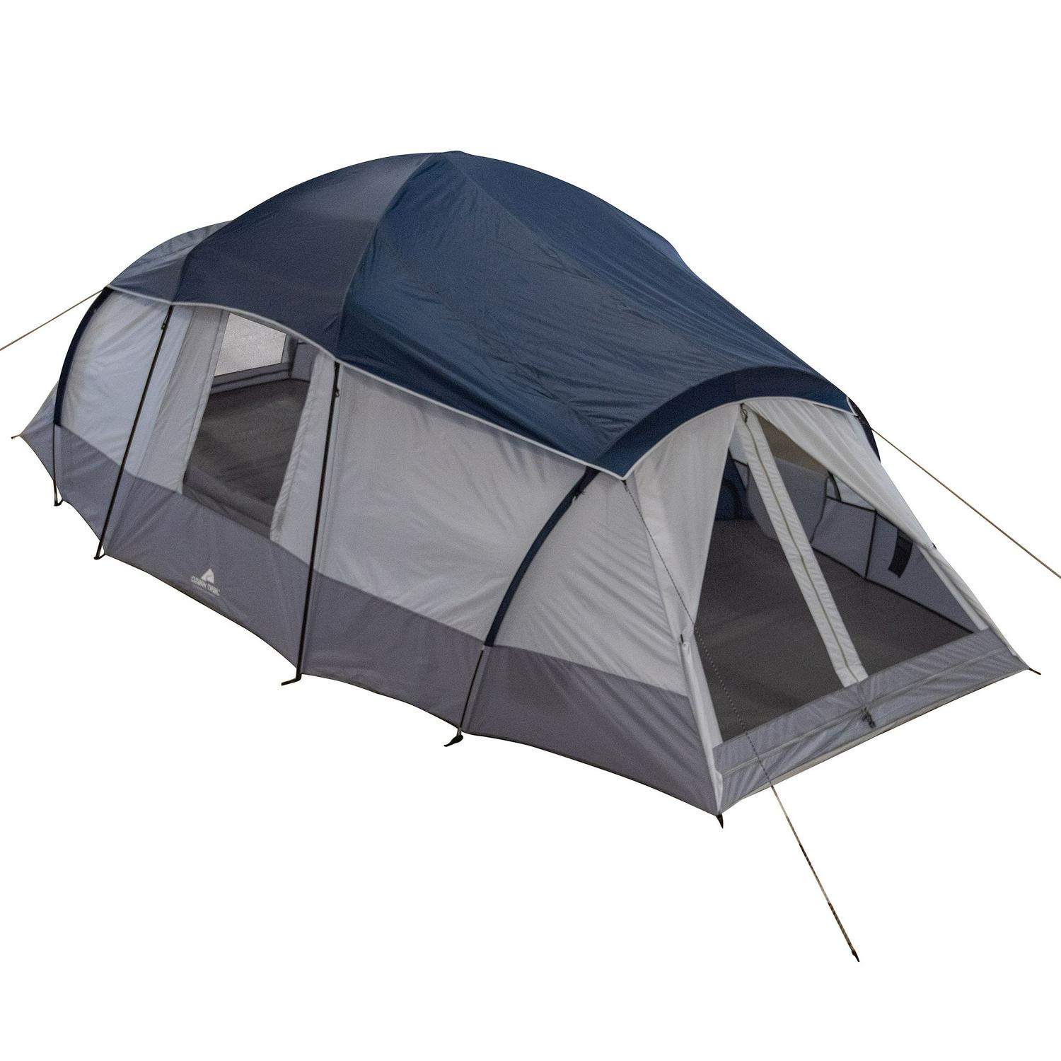 Ozark Trail 10-Person Cabin Tent， with 3 Entrances