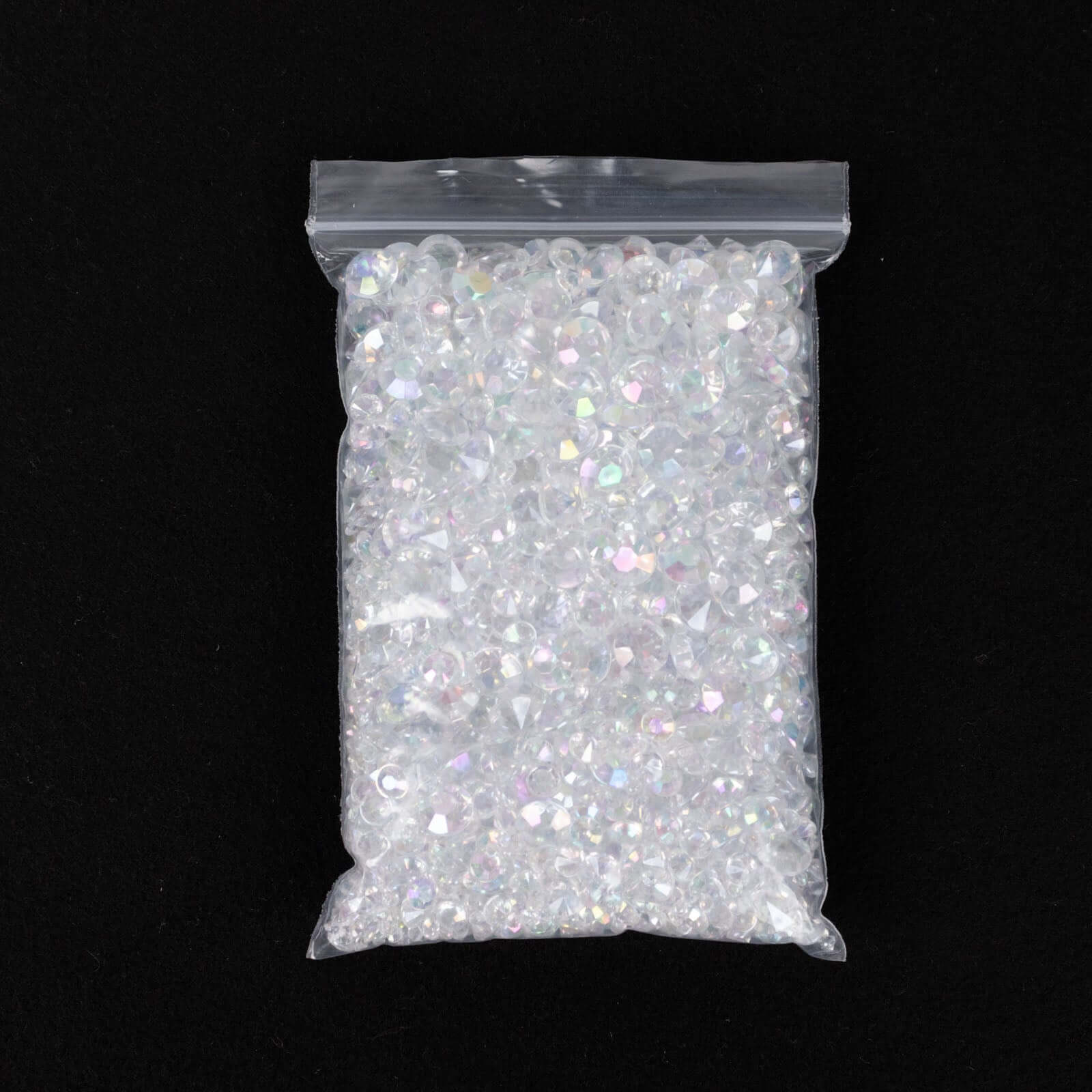 4000 Pcs Iridescent Acrylic Diamond Vase Fillers Table Scatters, DIY Craft Beads Wedding Table Confetti - 3mm, 6mm, 10mm