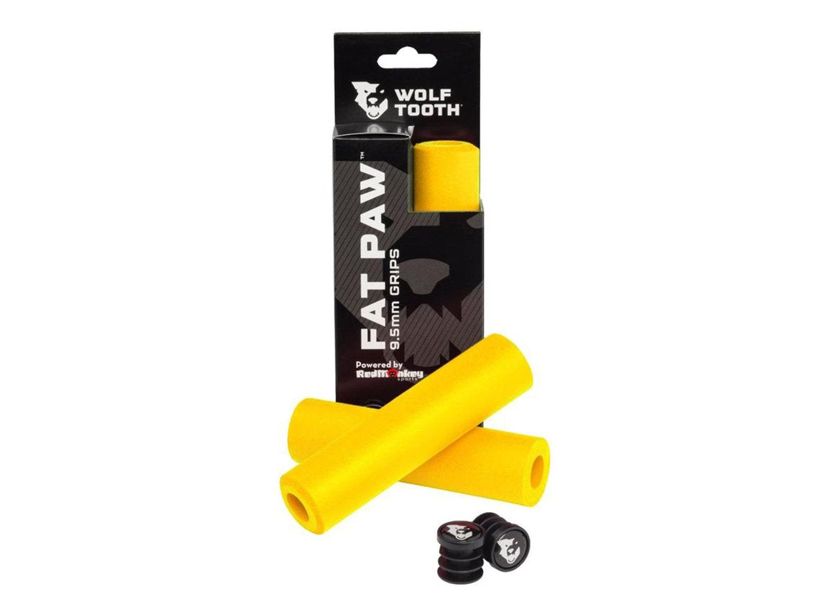 Wolf Tooth Components Fat Paw Grips - Yellow