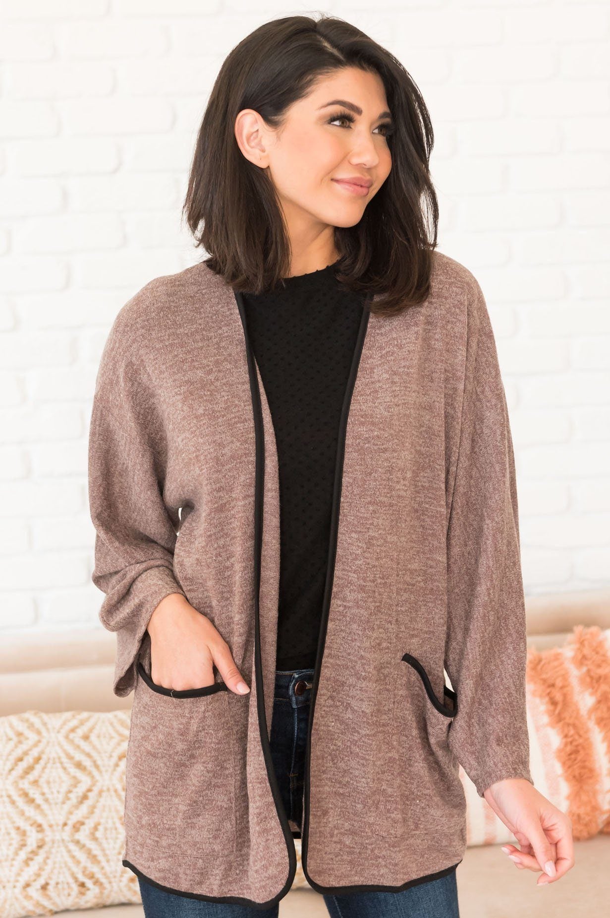 Winter Wishes Modest Cardigan