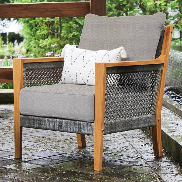 Cambridge Casual Nassau 3Piece Teak Wood Outdoor Chat Set