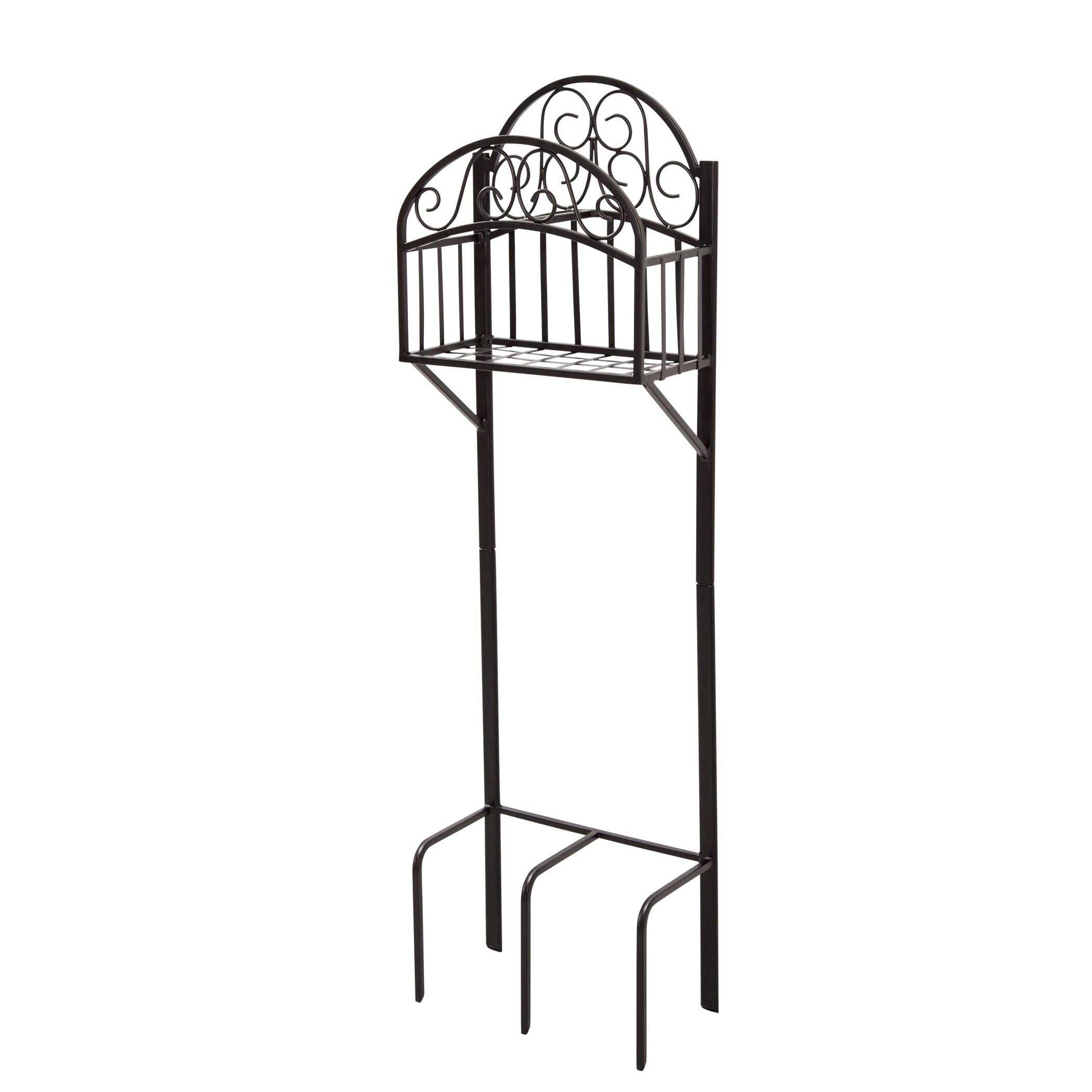 Liberty Garden 125' Decorative Hose Stand with Shelf