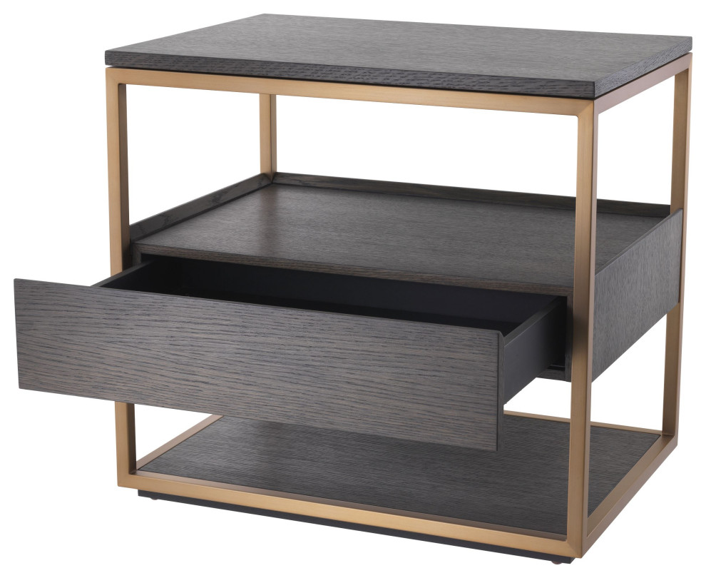 Retro Wood Side Table  Eichholtz Parker   Contemporary   Side Tables And End Tables   by Oroa   Distinctive Furniture  Houzz