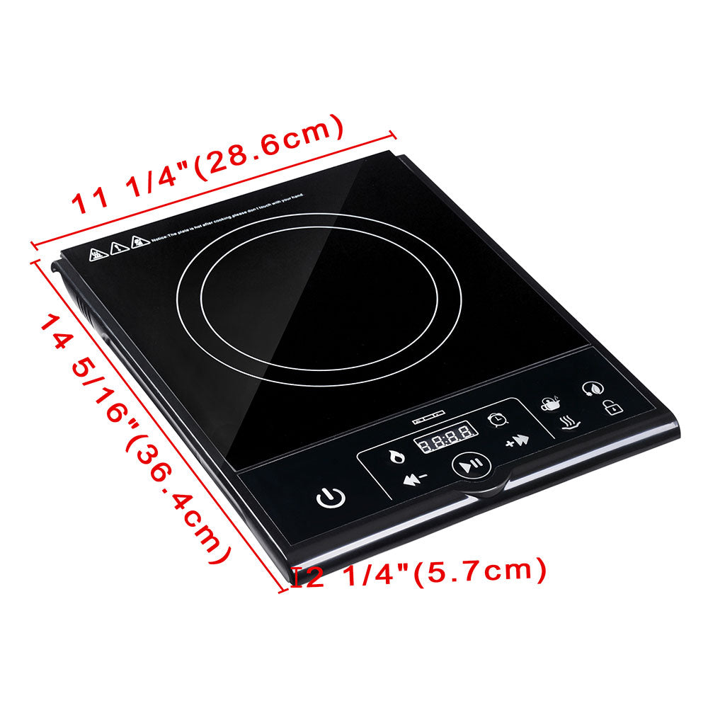 Yescom Electric Cooktop Touch Control Single Induction 11 in.