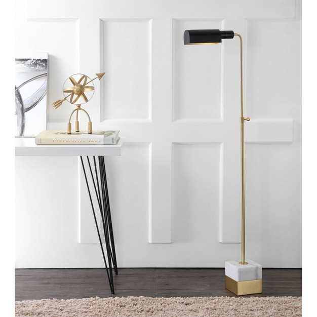 Iva Adjustable Library Floor Lamp Gold includes Led Light Bulb jonathan Y