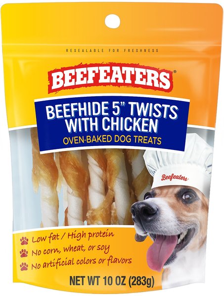 Beefeaters Beefhide Twist Chicken Jerky Dog Treat