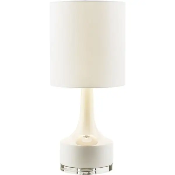 Modern Emily Table Lamp with Glazed Ceramic Base