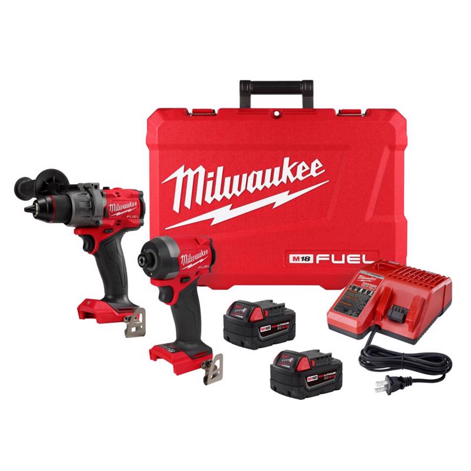 MW M18 FUEL 18 V Cordless Brushless 2 Tool Combo Kit