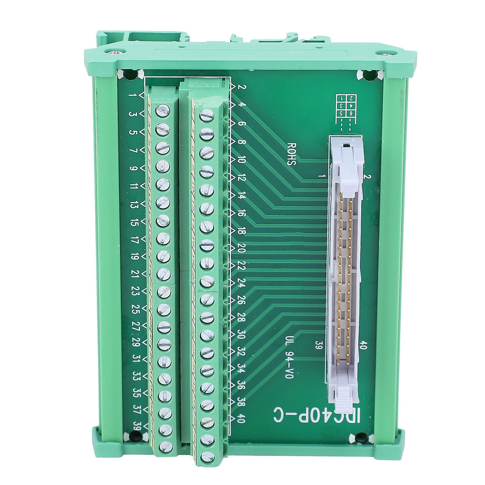 Header Breakout Board Terminal Block Stable 40pin Screw-free Idc40p-ck 14-26awg 0.8a