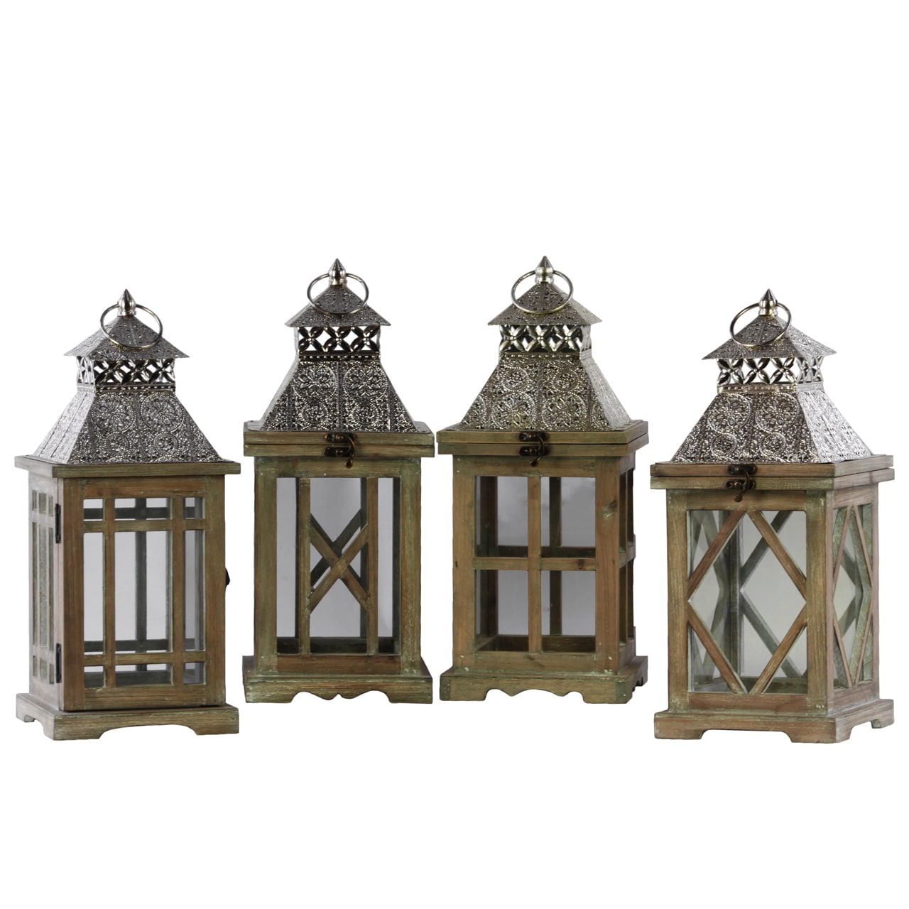 4-Pc Square Lantern Set