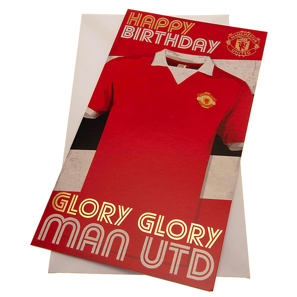 Manchester United FC Retro Birthday Card