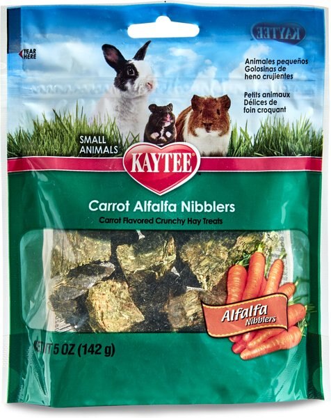 Kaytee Alfalfa Nibblers Carrot Small Animal Treats