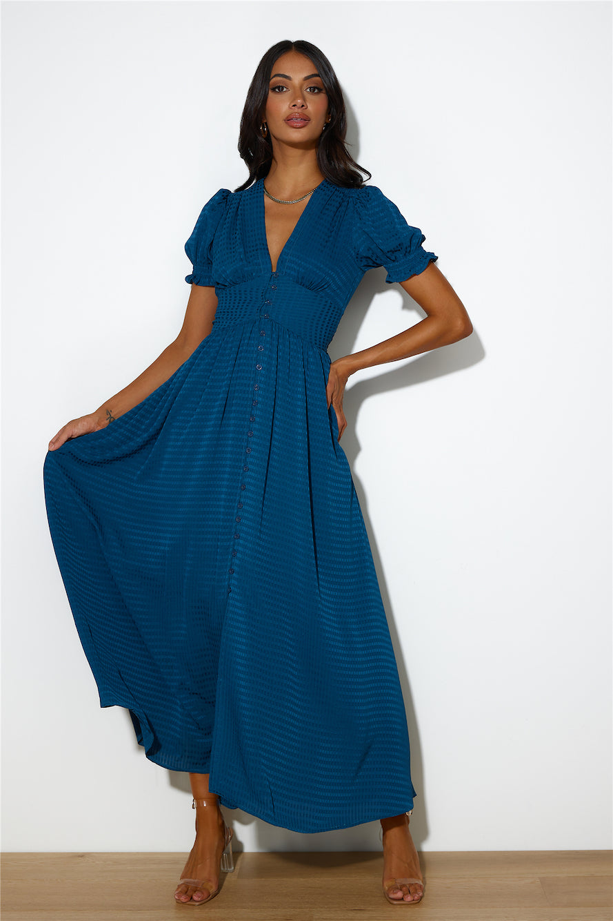 Downtown Brunch Maxi Dress Navy