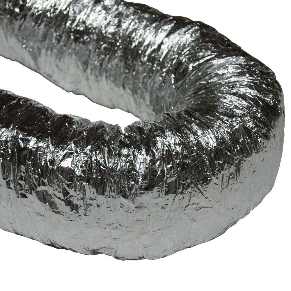 Rubber-Cal HVAC 8 in. x 25 ft. Insulated-Flex Ducting Ventilation Duct Hose 01-194-8