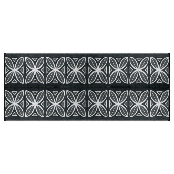 Camco 42833 Botanical Awning Leisure Mat   Charcoa...