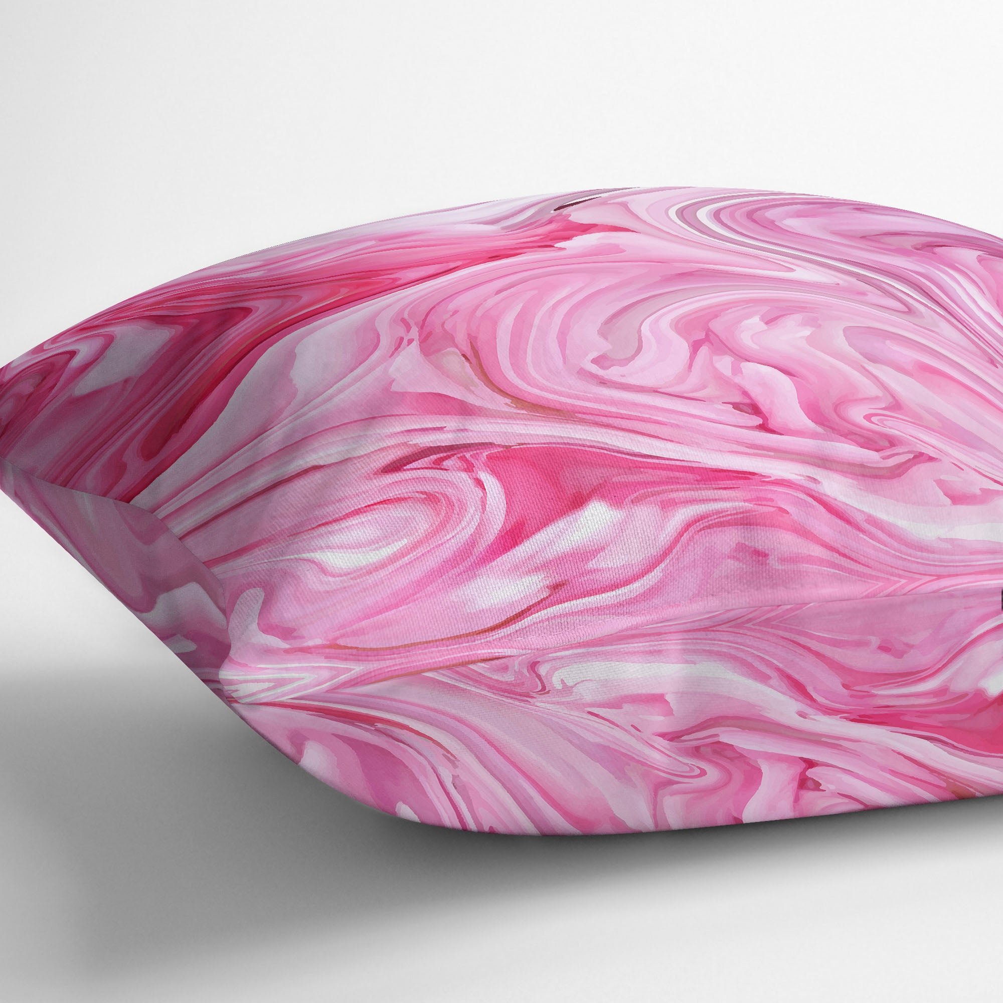 Pink Marble Outdoor Pillow by Kavka Designs