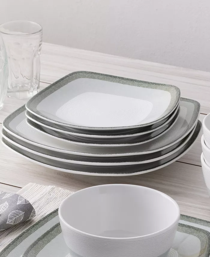 Noritake Colorscapes Layers 12 Piece Square Dinnerware Set