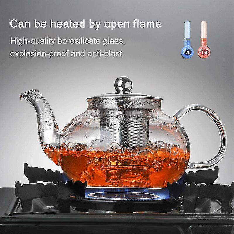 Able Glass Teapot Glass With Glass Infuser Tea Maker 1000ml