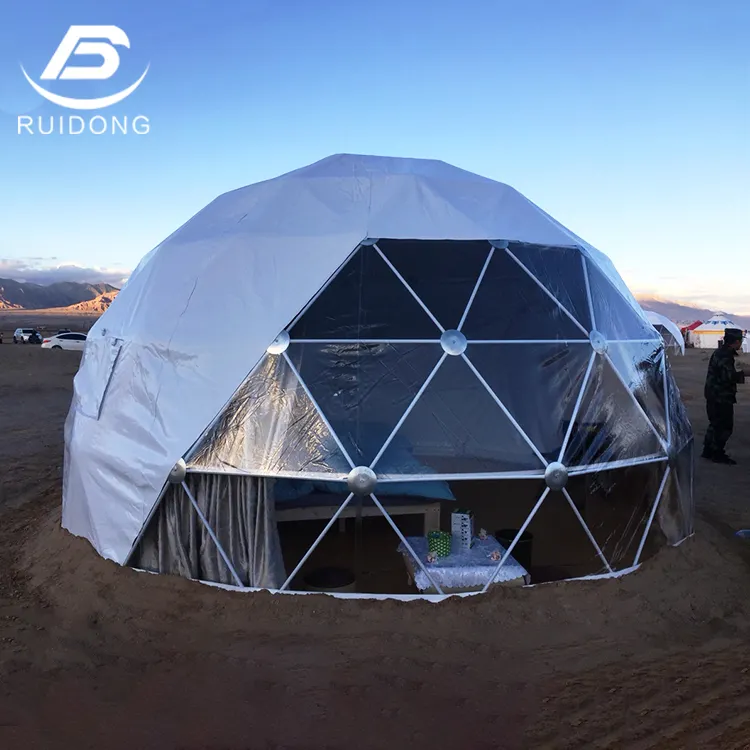 Geodesic Dome Glamping Tent Factory Price Catering Tent PVC Luxury Dome Tent Outdoor Hotel Camping