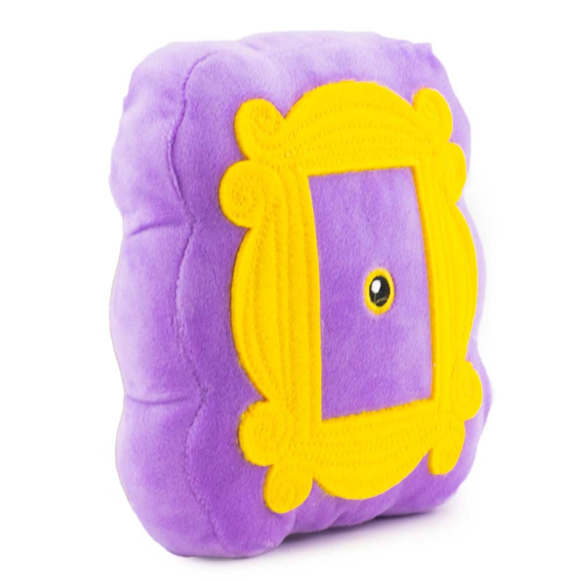 Buckle-Down Purple/Yellow Warner Bros. Friends Monicas Peephole Frame Plush Squeaker Dog Toy， Small