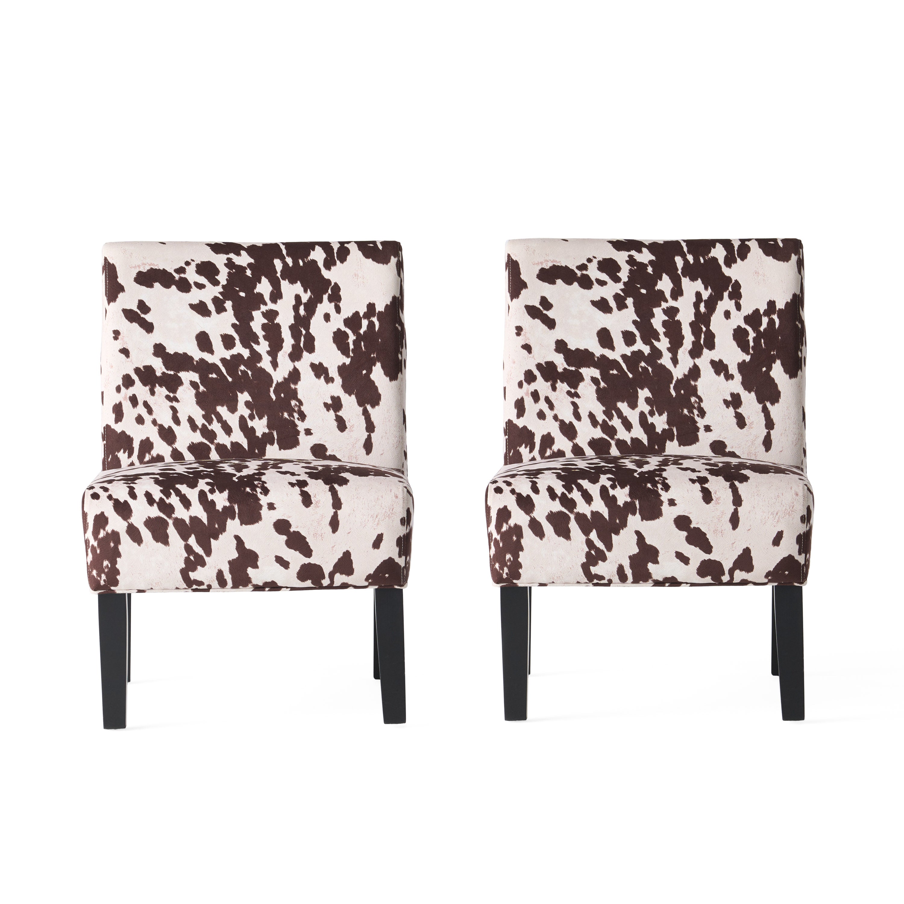 Kalee Contemporary Fabric Slipper Accent Chair