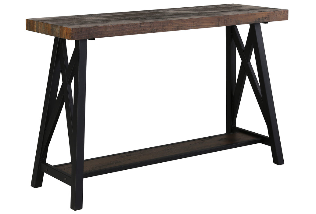 Inspire 502332RK Langport Console Table in Rustic Oak