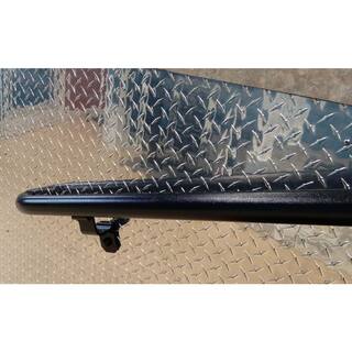 EZ Handrail 23 ft. x 1.9 in. Textured Black Aluminum Round ADA Handrail EZA100-24HB