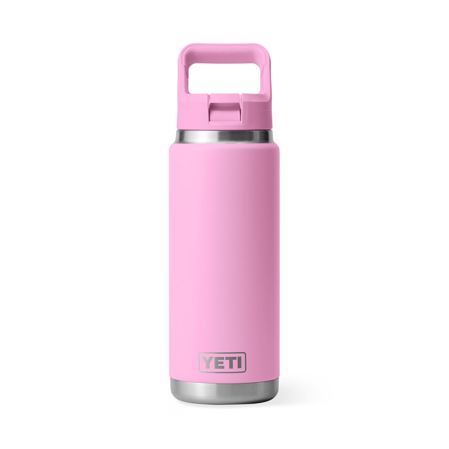 YETI Rambler 26 oz Power Pink BPA Free Bottle with Straw Cap