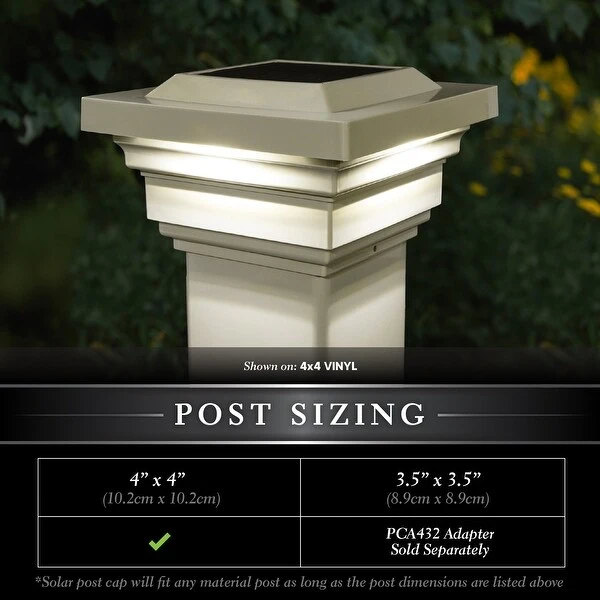 Classy Caps 4x4 Regal Solar Post Cap Light (Set of 2)