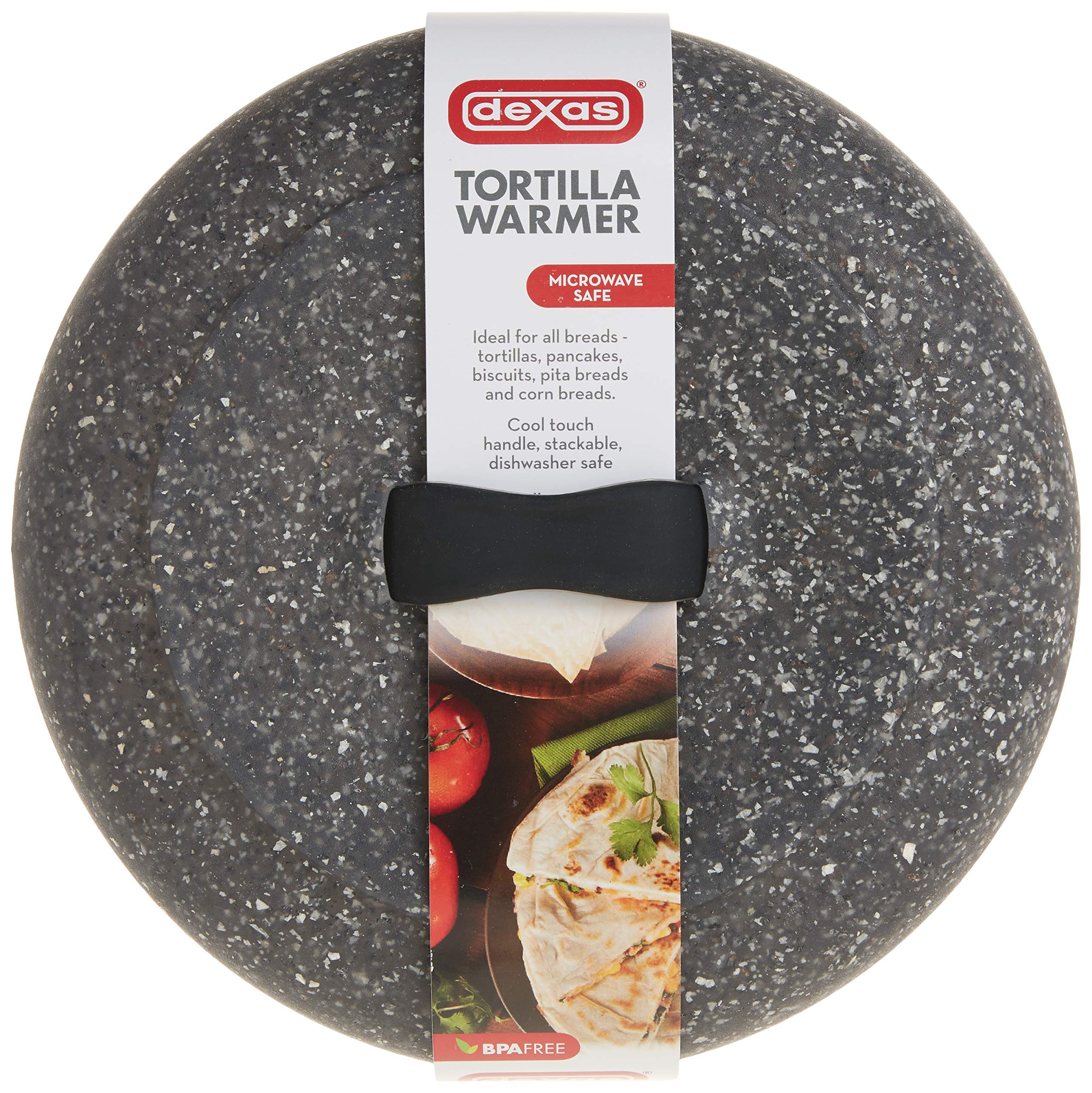 Dexas Microwavable Tortilla Warmer， Granite Pattern