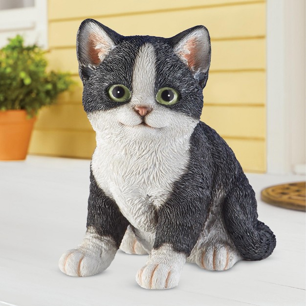 Collections Etc Hand painted Realistic Pretty Kitty Figurine