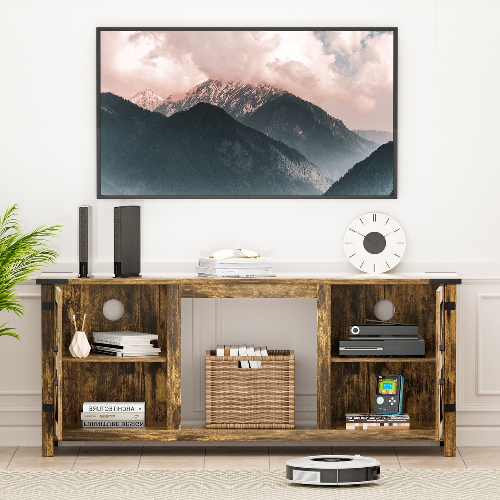 TV Stand for TVs up to 65 Inch  Rustic Entertainment Center