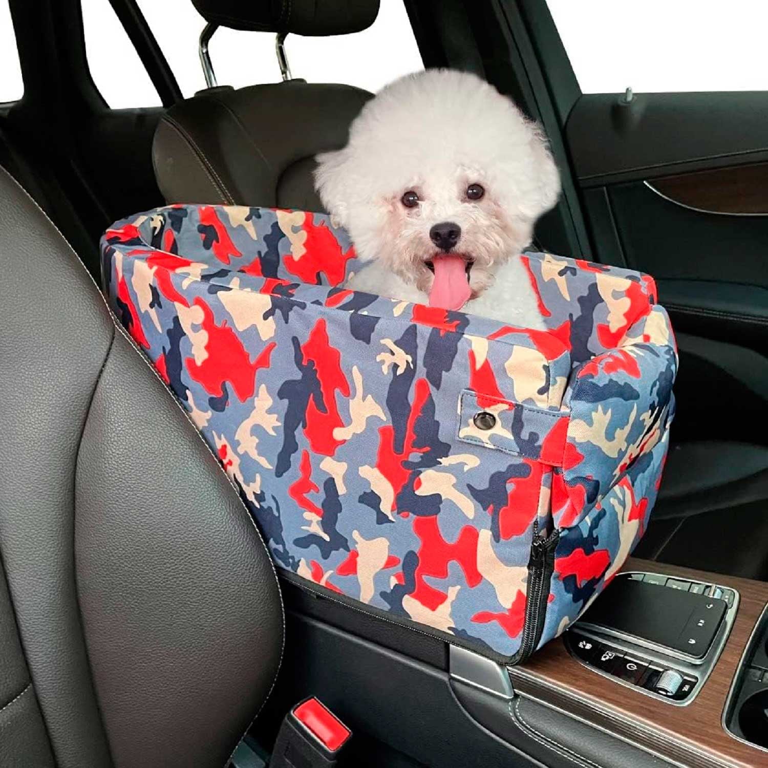 Dog Car Seats for Small Dogs - Console Dog Car Seat - Travel Bags for Dogs and Cats Portable - Booster Car Seat Washable