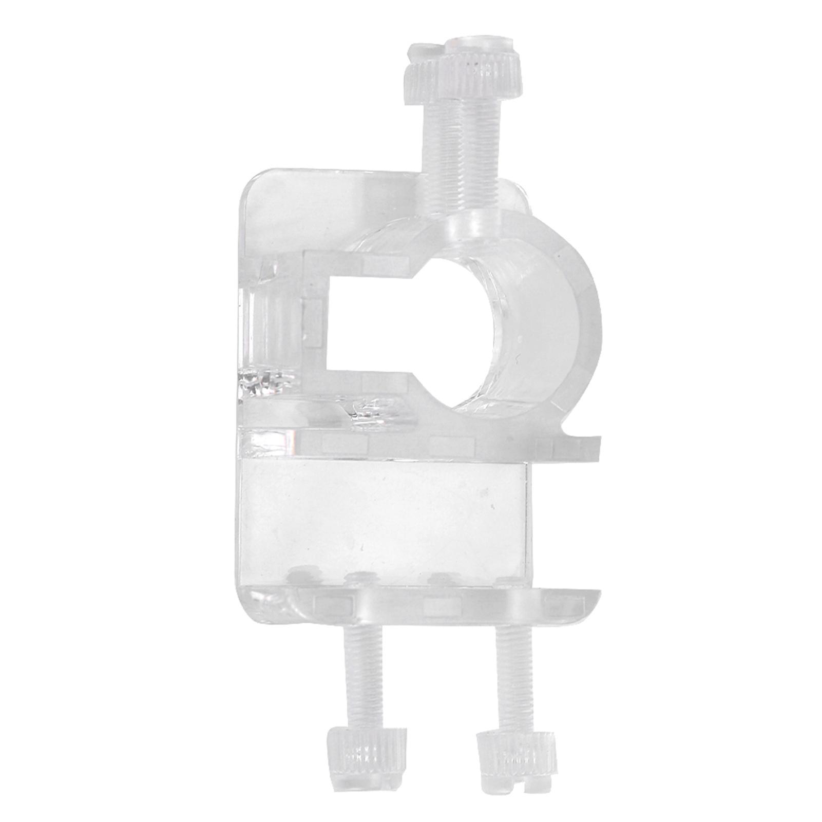 High Transparent Acrylic In And Out Water Pipe Fixation Clamp Single Hole For Fish Tank Aquarium21mm