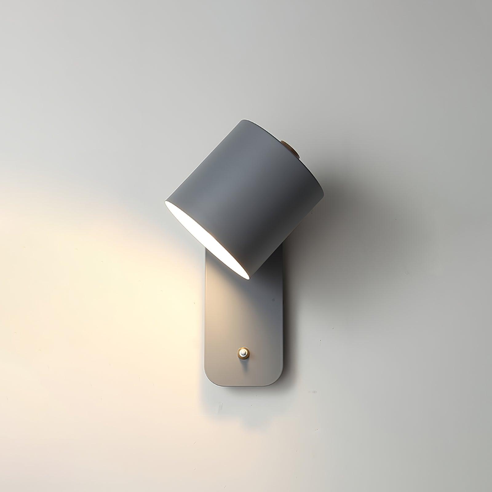 Rotatable Cylinder Plug-in Wall Lamp