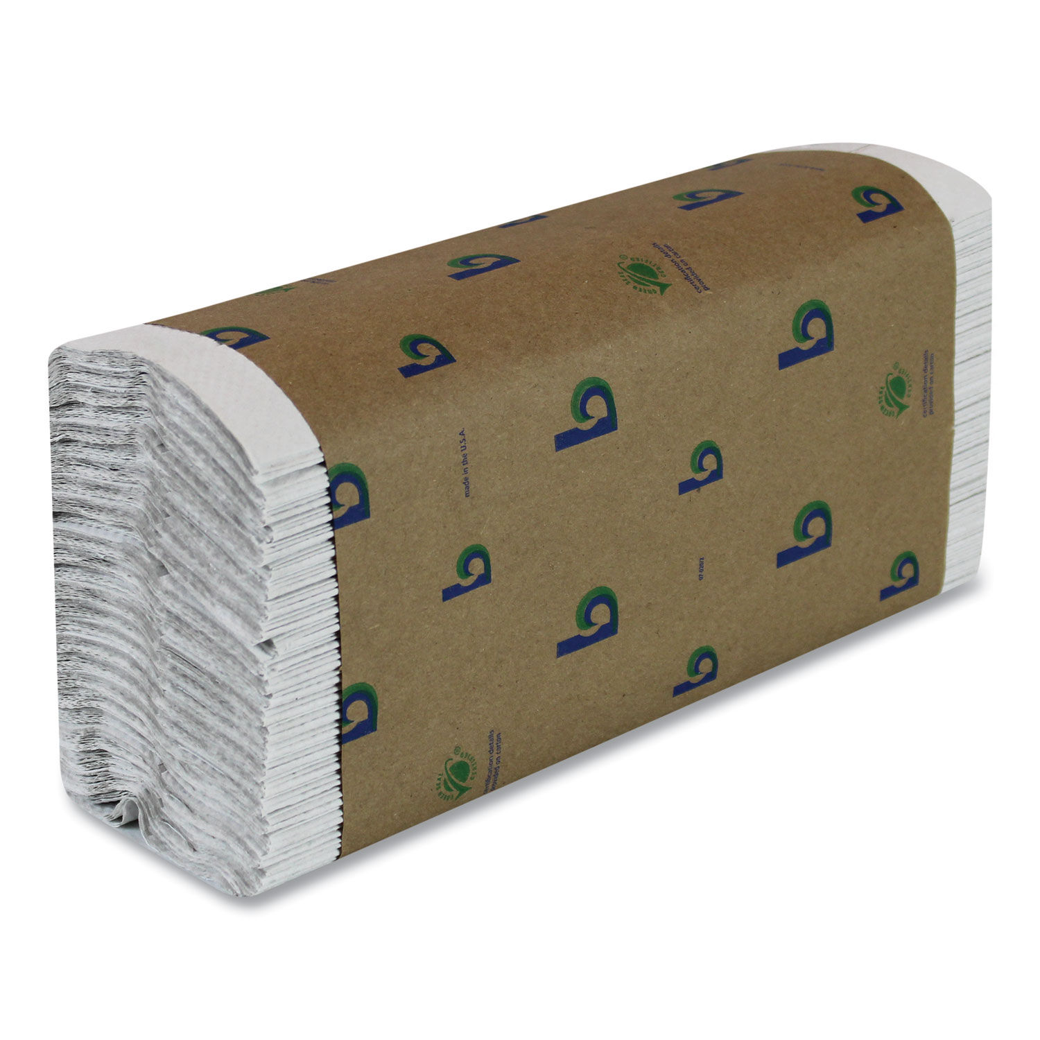 Boardwalk Green C-Fold Towels by Boardwalkandreg; BWK51GREENB