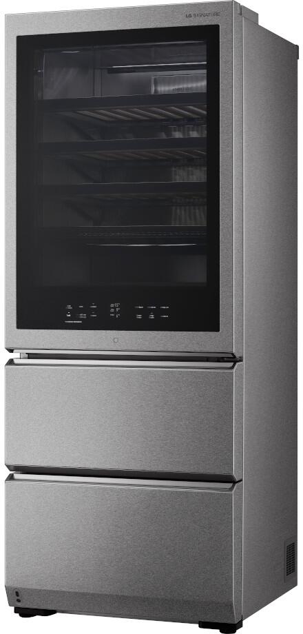 LG Signature URETC1408N 28 Inch Textured Steel Wine Cooler