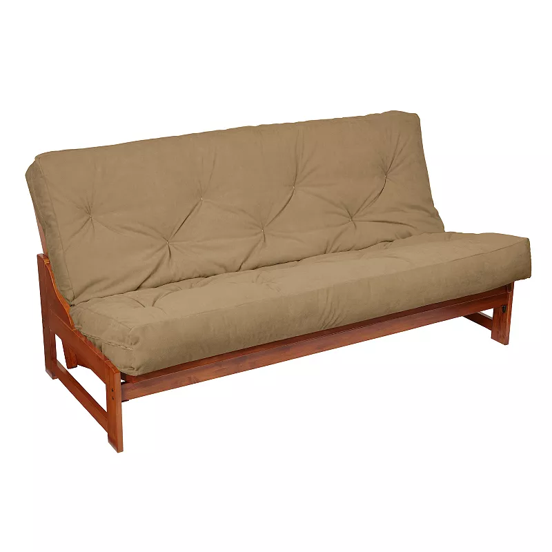 8-in. Faux Suede Futon Mattress