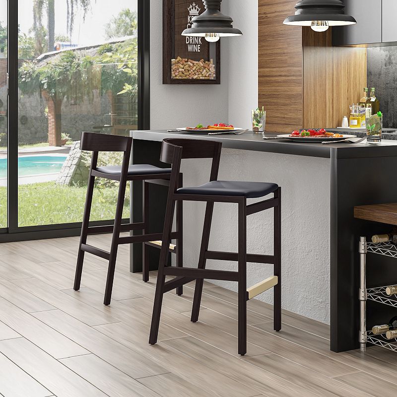 MANHATTAN COMFORT Klismos Counter Stool