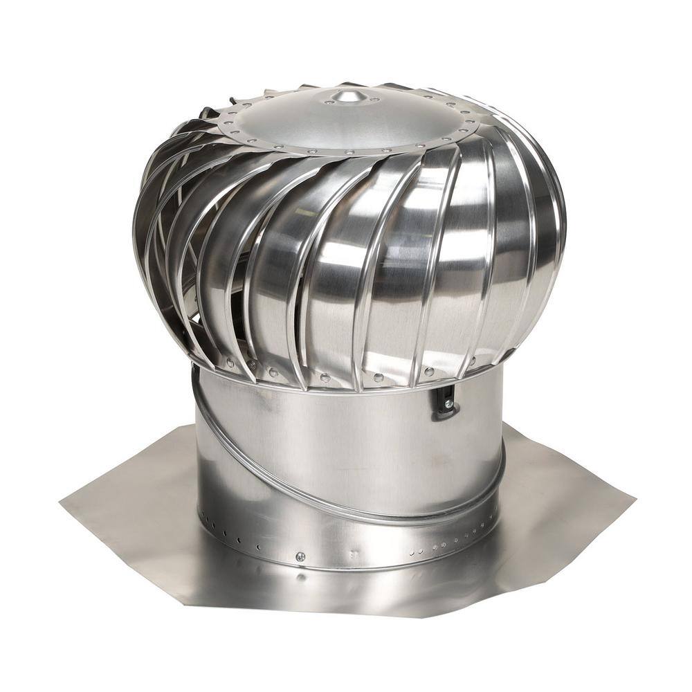 Air Vent 14 in. Mill Aluminum Internally Braced Wind Roof Turbine TIB14SML