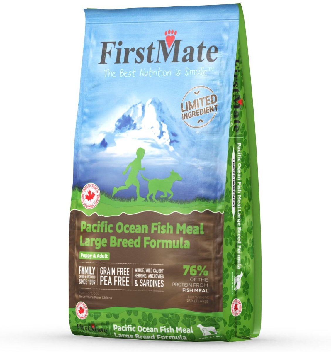 Firstmate Large Breed Limited Ingredient Diet Grain-Free Pacific Ocean Fish Meal Formula Dry Dog Food