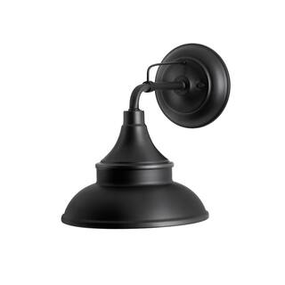 Hampton Bay Black Outdoor Barn Light Wall Mount Sconce EW10139BK