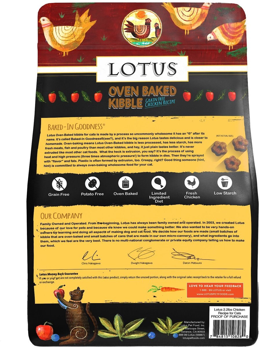 Lotus Wholesome Chicken Grain-Free Recipe Dry Cat Food