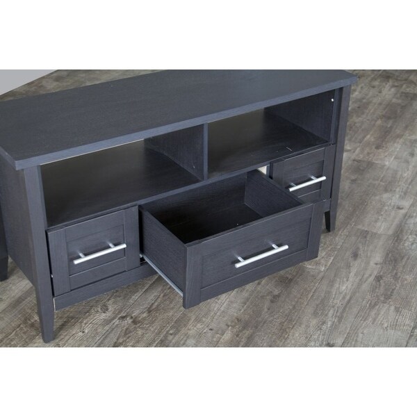 Espresso TV Stand-Three Drawers - 47