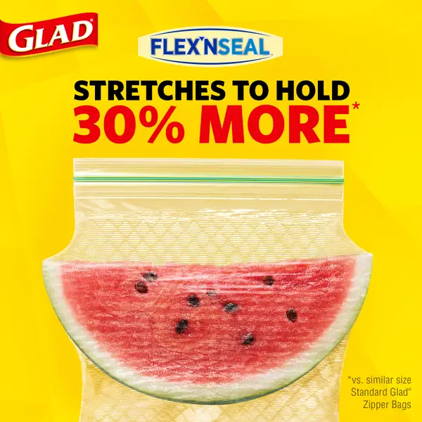 Glad 35-count 1 Gallon FLEX'N SEAL Food Storage Plastic Bags