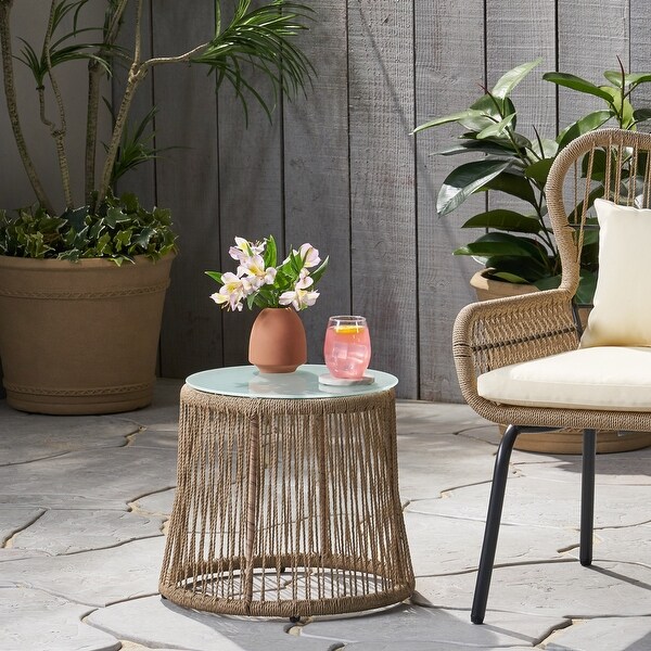 Southport Side Table，Simple and Elegant，Suitable for Gardens，Backyards，Outdoor Anywhere