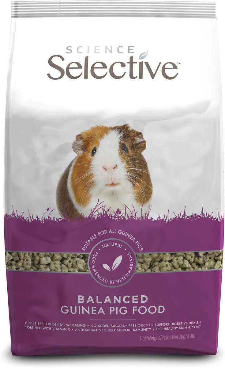 Science Selective Balanced Guinea Pig Food， 8.8-lb bag