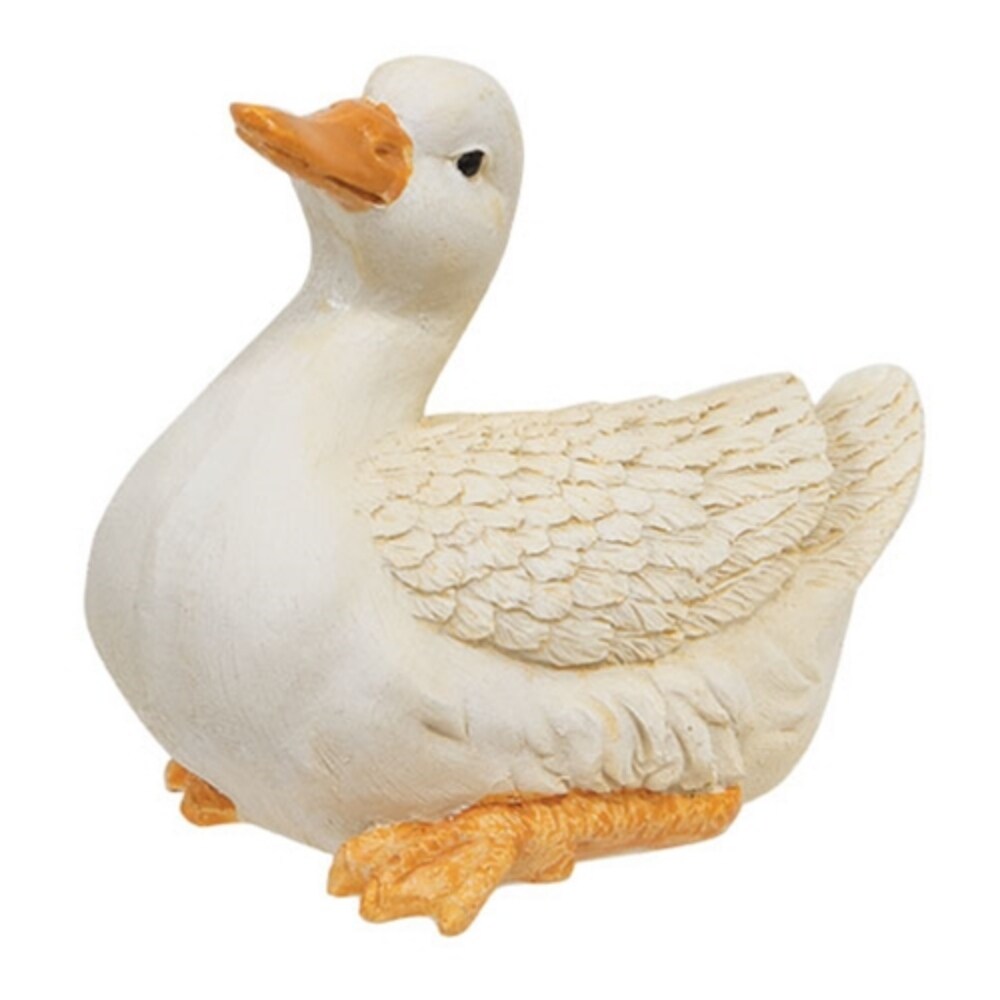 White Resin Duck