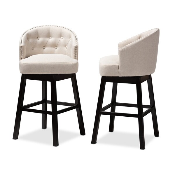 Transitional Swivel Bar Stool (Set of 2)